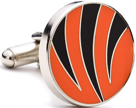 Cufflinks Inc Men's Cincinnati Bengals Cufflinks Orange/Black