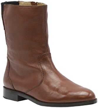 Robert Zur Brown Leather Gored Ankle Boot
