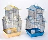 #1730 Keet Pagoda Cage - White W/green Or Purp 16x14x32 (2pk)