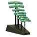 Bondhus 33034 Set of 8 Star T-handles, Graduated Lengths, sizes T9-T40