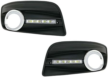 [Karlheins Karl-Heinz] High-quality, high-function Private cars LED daylight + front air in-take VW / Volkswagen Golf5 Gti · GT · Tsi / Jetta GT '04 for -'09 (5-LED Day light + black air intake &amp; amp; chrome trim with the left and right 2p set) 23Ka2719