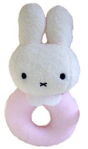 Childrens Toyshop  Toys : Miffy Loop Rattle Pink Rainbow Designs MF52842P