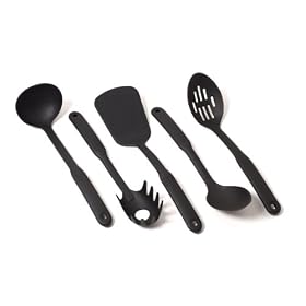 Buy Farberware Classic Nylon Tools in a Mesh Bag, Black, Set of 5