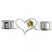 Jewelry : November Topaz Birthstone Id Heart Italian Charms Bracelet Link