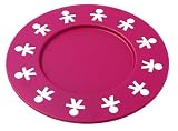 A di Alessi Girotondo Steel Round Tray Red 31.5Cm (Akk11 R)