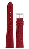 Watch band Genuine Crocodile Strap 22mm Red
