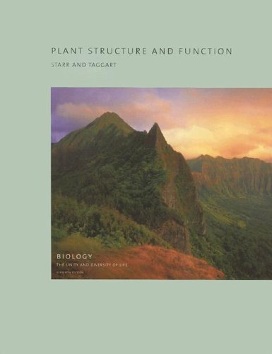 Volume 4 - Plant Structure and Function (Biology: The Unity and Diversity of Life) - 