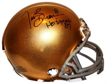 Tim Brown Autographed Notre Dame NCAA Mini Helmet