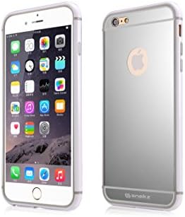 iPhone 6 Case - SNEKZ - 4.7" iPhone 6 Bumper Case Shock Absorber Bumper and Anti Scratch Mirror Back Cover (White)