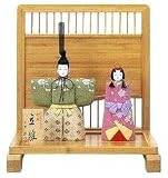 ひな人形 木目込 大里彩 作 立雛飾り 衝立飾り 4fk8811 平飾り 雛人形