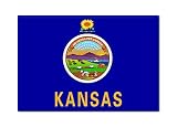 Kansas State Flag Fridge Magnet
