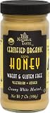 100% Honey Organic Creamy White Mustard - 100% Honey - No Sugar - (7 Oz Jar)