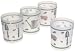Precidio 0017  Naturewood 14-Ounce Tumblers, Set of 4