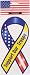 Support Our Troops Red White & Blue Ribbon Magnet