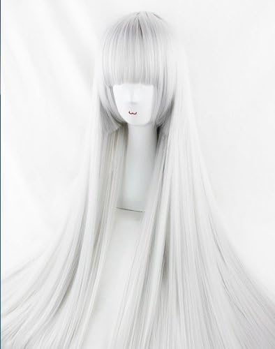 Touhou Project Fujiwara no Mokou / Bleach Ukitake Jyushirou Cosplay Wig 1M