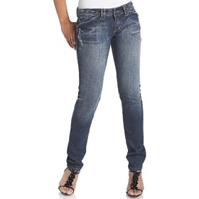 YMI Juniors' Premium Vintage Skinny Jeans with Embroidered Back Pocket
