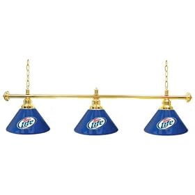Trademark Miller Lite 60-Inch 3 Shade Billiard Lamp
