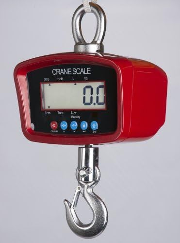 Portable Crane Scale 1,000 x 0.5 lb Heavy Duty Rechargeable Battery