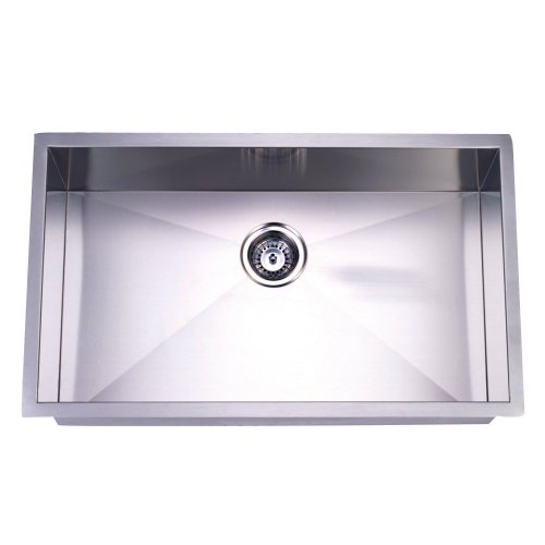 Elements of Design KUS321910BN 18 Gauge 32-Inch-by-19-Inch-by-10-Inch Single Bowl Stainless Steel Undermount Kitchen Sink, Brushed Nickel