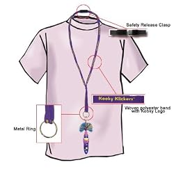Kooky Lanyard - 19" Purple Lanyard