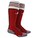 adidas Unisex Copa Zone Cushion II Soccer Sock (1-Pair), University Red/White, 5-8.5