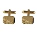 Hard Gold plated cufflinks hand engraved