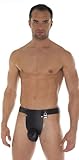 Ceinture de Chastete en Cuir - Sac Penis - Bondage Homme