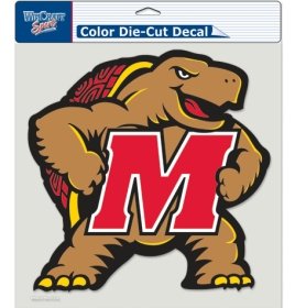 NCAA Maryland Terrapins Die-Cut Color Decal, 8"x8", Team Color