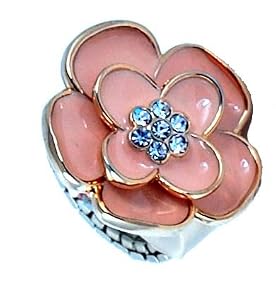 Geneva Women's Gold Yellow Flower Ring Watch