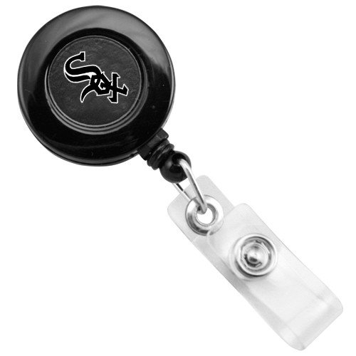 Chicago White Retractable Badge Holder