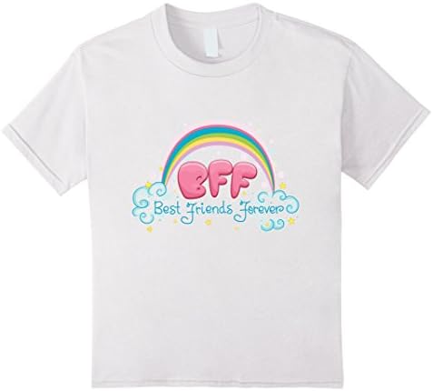 Kids Kids Girls BFF Best Friends Forever T-Shirt 12 White
