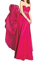 Chiffon Sweetheart Floor Length  Evening Dress/Prom Dress/Party Dress/Wedding Dress  With Rhinestones and a Sash 