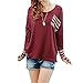 HOT Sale!Canserin Women Long Sleeve Round Neck Shirt