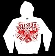 STRIKE ANYWHERE - Owl - White Zip Up Hoodie