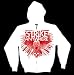 STRIKE ANYWHERE - Owl - White Zip Up Hoodie