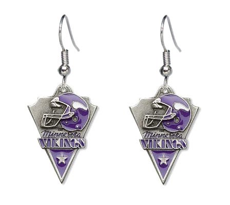Minnesota Vikings Dangle Earrings - NFL Football Fan Shop Sports Team Merchandise