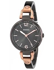 Fossil Womens ES3452 Georgia Analog Display Analog Quartz Black Watch