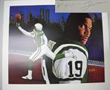 Keyshawn Johnson Autographed/Hand Signed New York Jets Lithograph