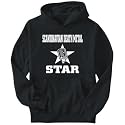 Hoodie Mens Black " Scandinavian Death Metal STAR - microphone " Music