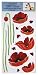 Express Yourself Wall Decor - Removable Stickers - Red Poppies