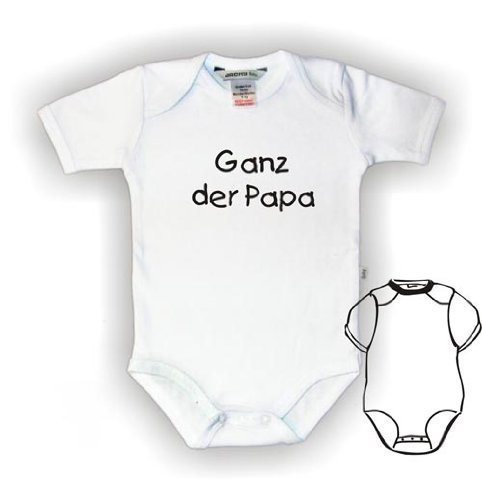 Body Baby mit Druck GANZ DER PAPA / Gr. 50 - 104