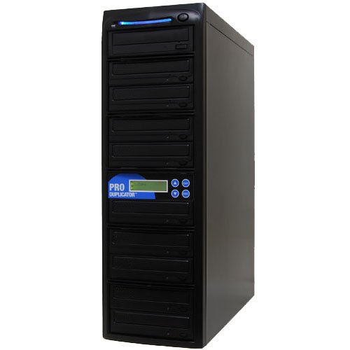 Produplicator 1 to 9 LG 24x Burners DVD Duplicator with Nero Essentials Burning Software - Dual Layer Copy Writer Copier