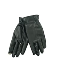 Apparel: Isotoner Mens SmarTouch Touchscreen Water Repellent Smart Gloves Black (Large) - Isotoner