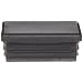 Kapsto 270 R 5034 1.5 - 2 Polyethylene Rectangular Plug, Black, 50x34 mm (Pack of 100)