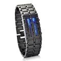 Military Style Blue LED Mens watch - Futuristic super cool mens wristwatch - ideal alien ware accessory
