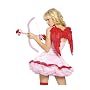 Sexy Halloween Cupid Angel Costume Outfit Accessory Kit With Feather Wings, Bows And Arrow Roma