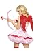 Sexy Halloween Cupid Angel Costume Outfit Accessory Kit With Feather Wings, Bows And Arrow Roma One Size, As Shown