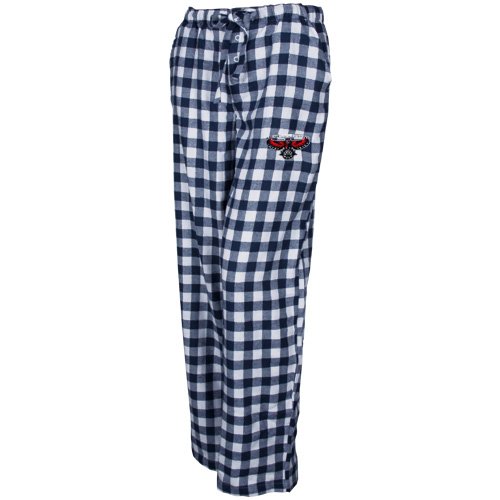 Atlanta Hawks Ladies Navy Blue-White Paramount Plaid Pajama Pants (Medium)