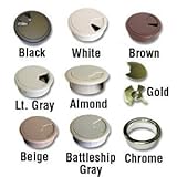 Custom Accents Cable Grommet 2" Light Grey