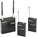 Dual-channel On-camera Uhf Lavaliere Wireless Microphone System